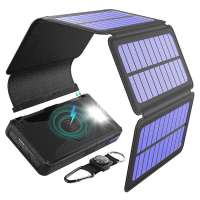 Dual USB Output Fast Charging Charger Wireless Power Bank 20000mAh Portable Solar Power Banks