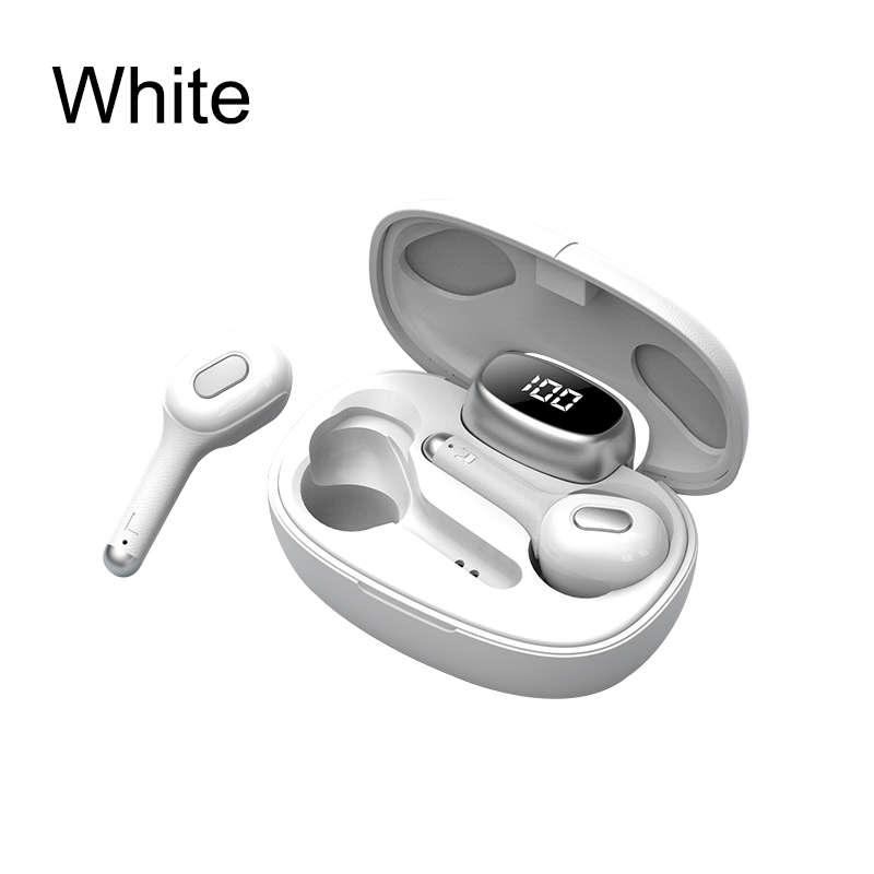 New Product TWS Bluetooth 5.0 Translate Earphone with Charging Bin Wireless Earbuds with LED Display